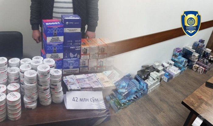 Фарғона ва Тошкент вилоятларида ноқонуний тамаки маҳсулотларининг савдоси фош этилди