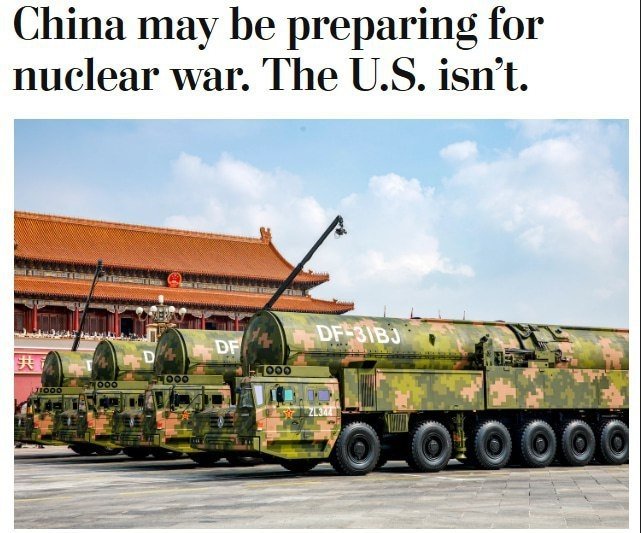 Xitoy yadro urushiga tayyorlanmoqda — The Washington Post