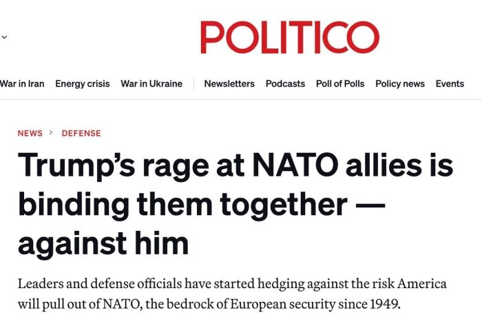 Европа етакчилари АҚШнинг NATO'дан чиқишига ва альянс парчаланишига тайёргарлик кўрмоқда