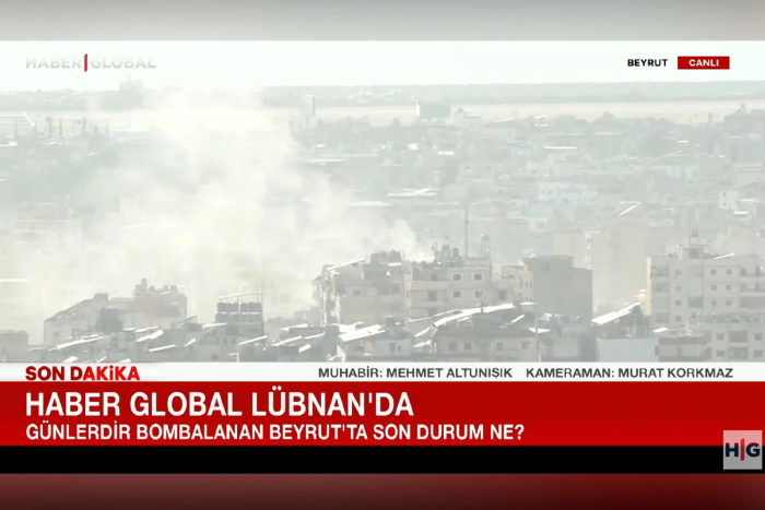Байрут жонли эфир пайтида бомбардимон қилинди