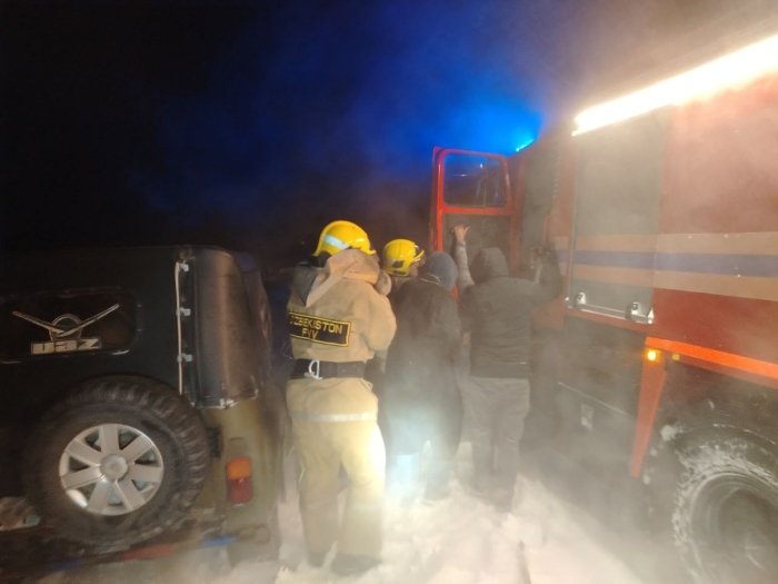 Qashqadaryoda qor bo‘ronida qolib ketgan 10 nafar fuqaro qutqarildi