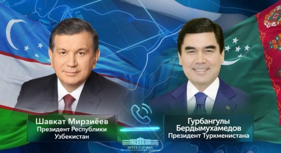 Shavkat Mirziyoyev Turkmaniston Prezidenti bilan telefon orqali muloqot qildi