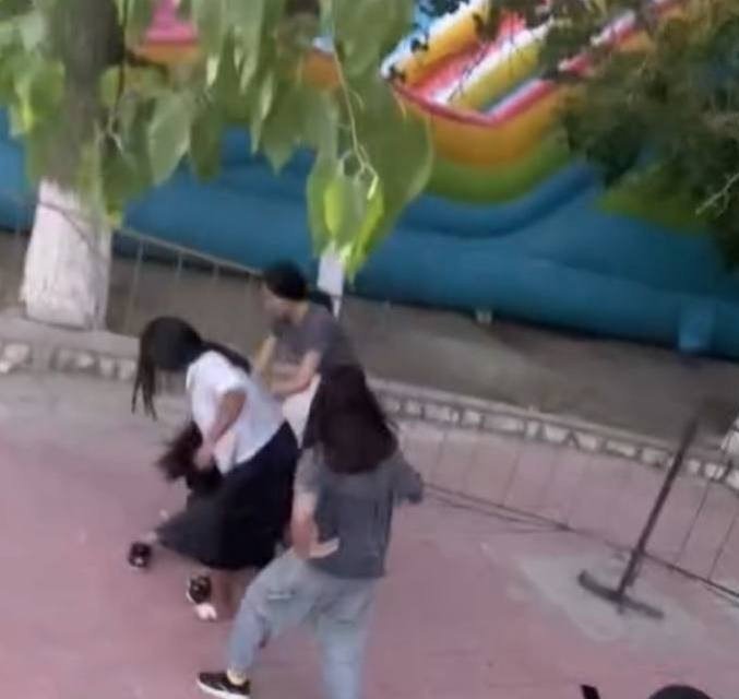 Navoiydagi istirohat bog‘ida bir guruh qizlar janjallashdi