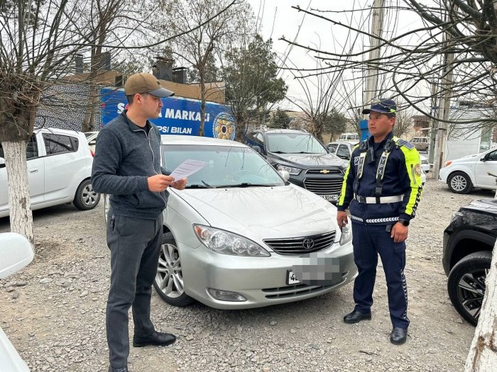 Фарғонада 11 млн сўм қарзи бўлган фуқаронинг Toyota Camry машинаси хатланди 