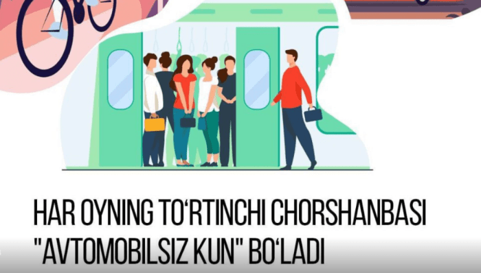 28 may kuni respublikamizda navbatdagi “Avtomobilsiz kun” o‘tkaziladi