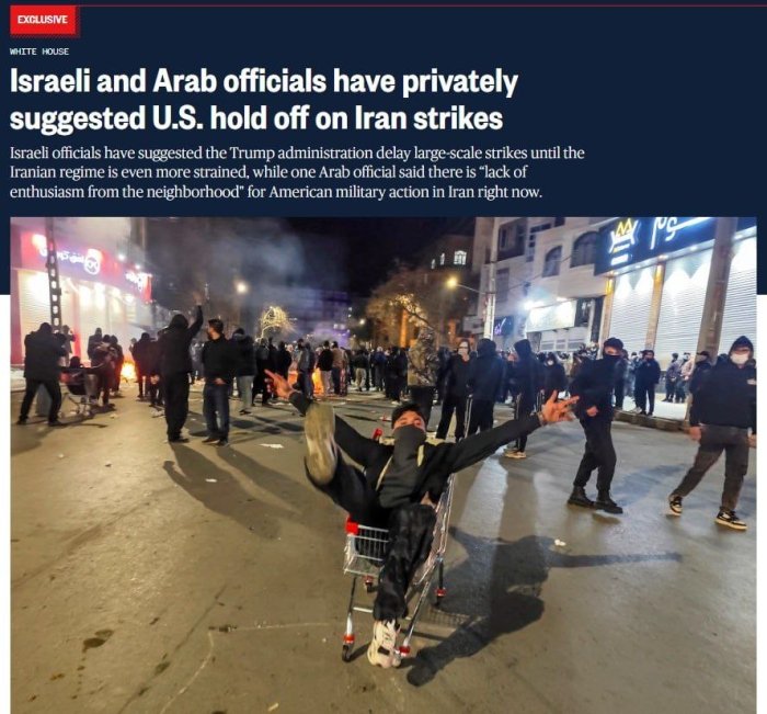 Араб давлатлари ва Исроил расмийлари АҚШни Эронга зарба беришни кечиктиришга чақирди