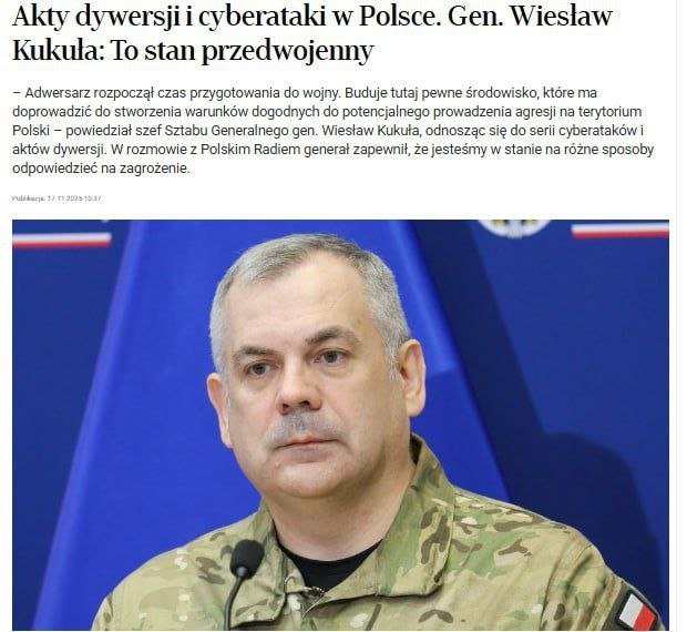 Polshaga qarshi qurolli hujum tayyorlanayotgan bo‘lishi mumkin