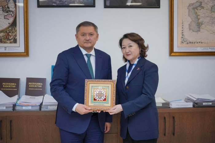 Турк маданияти ва мероси фонди Президенти ҳамда Қозоғистон Республикаси Фан ва Олий таълим вазири ўртасида учрашув бўлиб ўтди