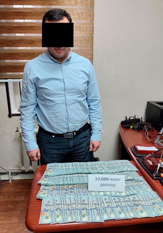 FVV xodimiga 30 ming dollar pora taklif qilgan tadbirkor ushlandi