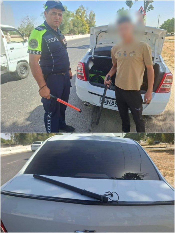 Yangiyo‘l tumanida YPX inspektorlari tomonidan yana bir taqiqlangan vosita olib yurish holati aniqlandi