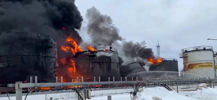 Ukraina Xavfsizlik xizmati: 2025 yil boshidan beri Rossiya neft sanoati ob’ektlariga 160 marta zarba berildi 