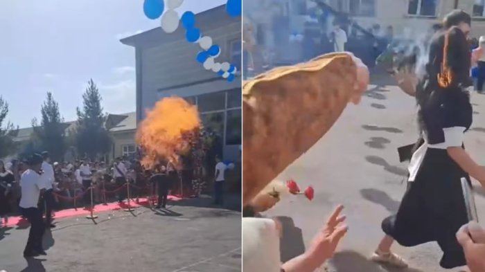 Namangandagi "Co‘nggi qo‘ng‘iroq" bayramida gazli sharlar portlab, o‘quvchi qizni sochi yonib ketdi