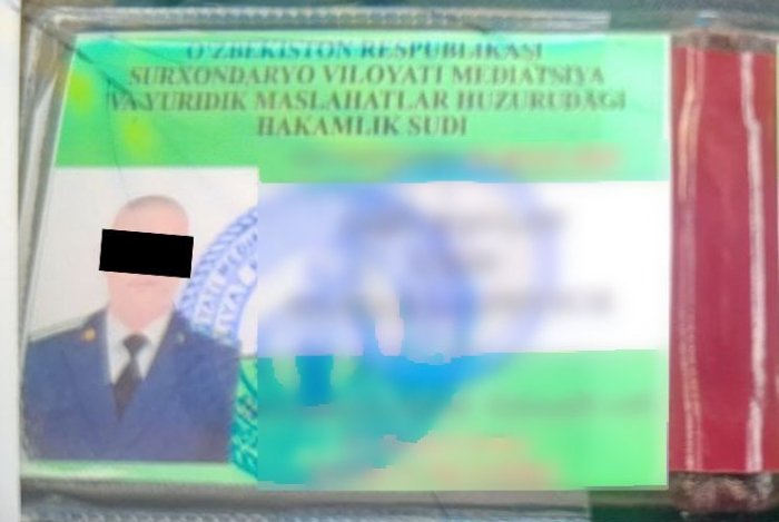 Сурхондарёда ҳакамлик судининг кадрлар бошлиғи пора билан ушланди