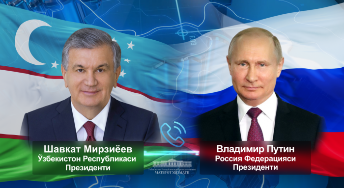 Mirziyoyev va Putin telefonlashdi