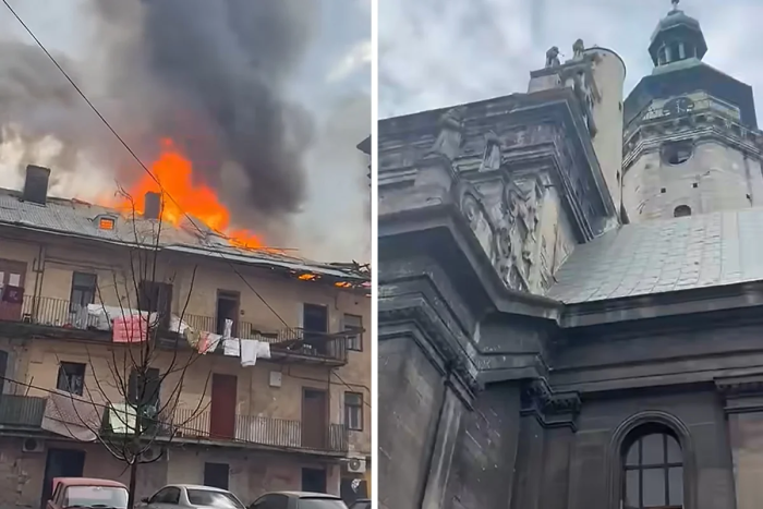 Rossiya hujumi natijasida Lvovdagi YUNESKO ob’ekti shikastlandi (video)