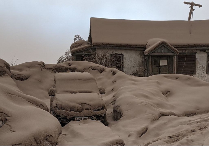 Камчатка осмони кул булути билан қопланди