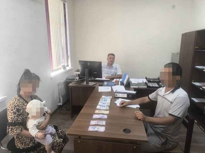 Қўшкўпирда қамалишдан қўрққан ота алимент пулини тўлади