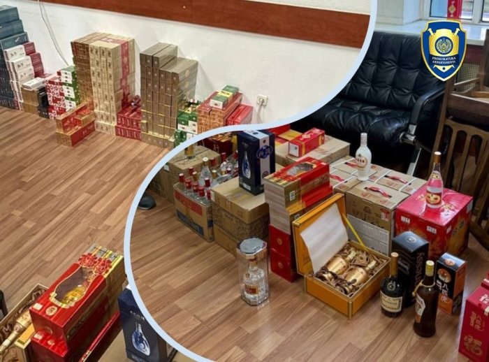 Тошкент шаҳридаги дўкондан 799,8 млн сўмлик акциз маркасиз тамаки ва алкоголь маҳсулотлари ашёвий далил сифатида олинди