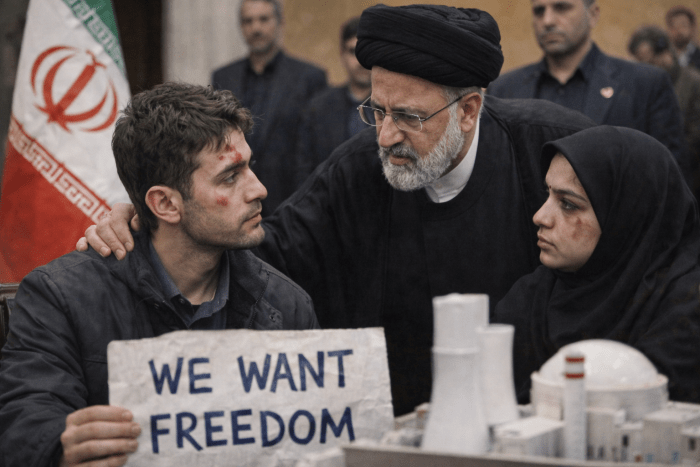 Эрон президенти шахсан норозилик намойишлари қатнашчилари билан учрашди