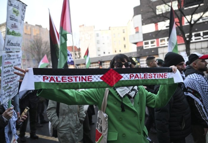 Берлинда Фаластинни қўллаб-қувватлаш акцияси бўлиб ўтди