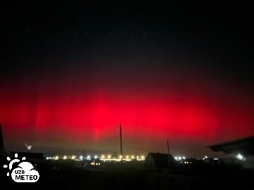 Мўғилистон шимоли Россиянинг Бурятия автоном республикасида шимолий қутб ёғдулари кузатилмоқда