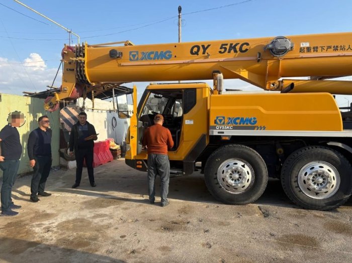 Samarqand MIB qidiruvida bo‘lgan avtokran Navoiy viloyatida davlat raqamisiz ishlayotganda topildi Samarqand MIB qidiruvida bo‘lgan avtokran Navoiy viloyatida davlat raqamisiz ishlayotganda topildi