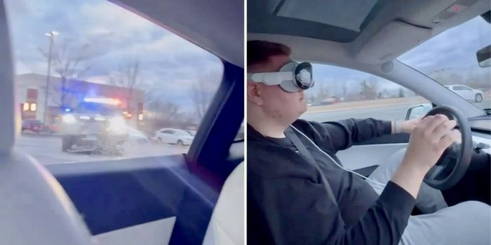 AQSh hokimiyati haydovchilarga Apple Vision Pro shlemidan rulda foydalanishni taqiqladi