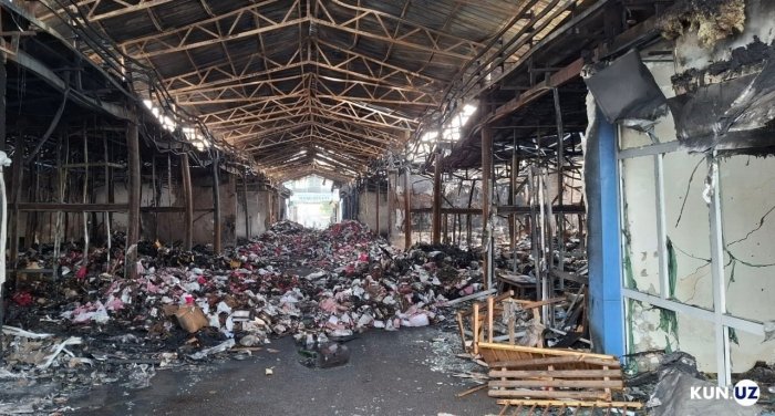 Beshqo‘rg‘on bozori yong‘indan keyin vaqtincha yopildi