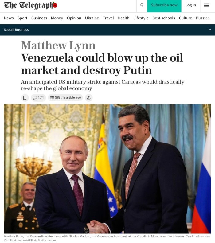 AQShning Venesuelaga qarshi kutilgan harbiy zarbasi jahon iqtisodiyotini keskin o‘zgartirib tashlashi mumkin