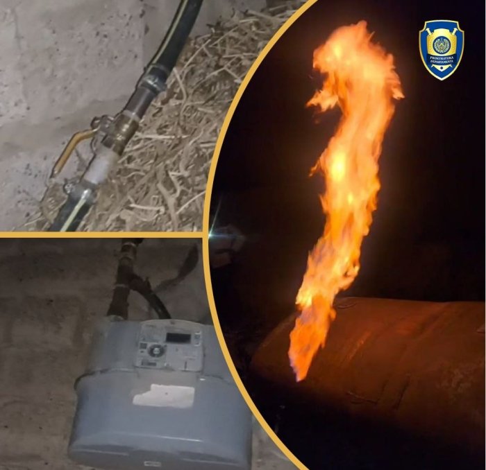 Qarshida tabiiy gazdan noqonuniy foydalanish holati fosh etildi