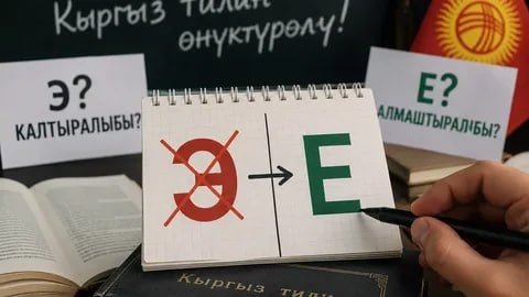 Қирғизистонда «э» ҳарфини «е» билан алмаштириш таклифи ортидан қизғин мунозаралар бошланди
