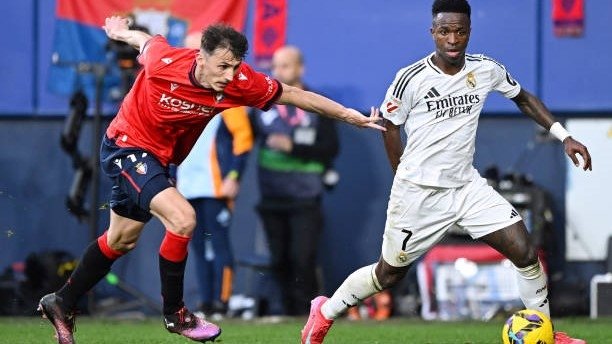 La liga. "Real" "Osasuna" bilan durang o‘ynadi, Bellingem qizil kartochka oldi