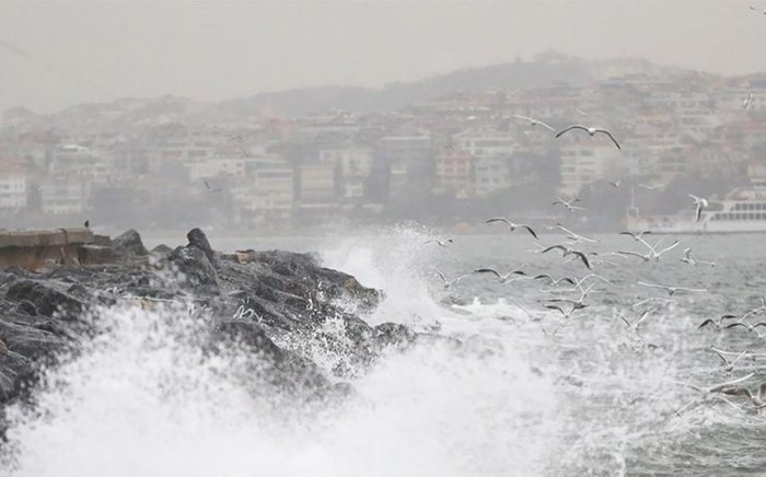 Turkiya shimolida kuchli shamollar ostida to‘lqin balandligi 3 metrga yetdi