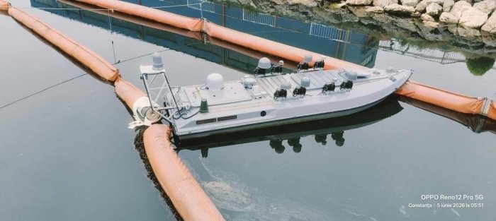 Руминиянинг Констанца порти яқинида денгиз дрони портлади 