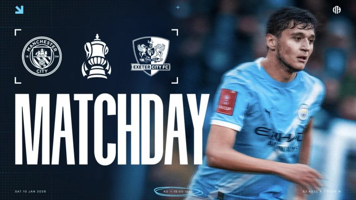 Англия кубоги. "Манчестер Сити" - "Экстер Сити". Ҳусанов асосий таркибда