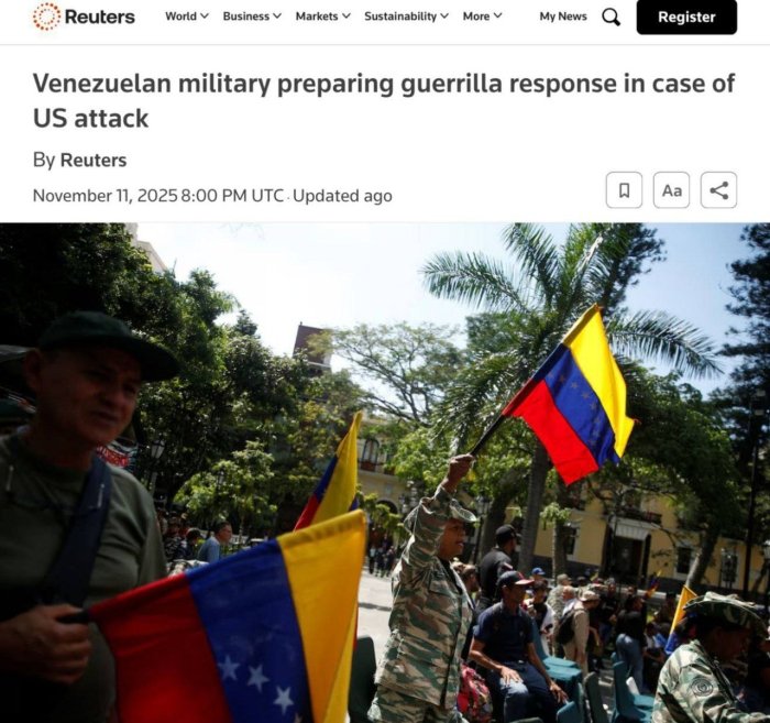  Венесуэла АҚШнинг эҳтимолий босқини учун режа тузди — Reuters 