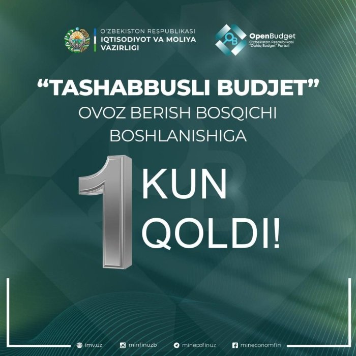 «Ташаббусли бюджет»да овоз бериш бошланади