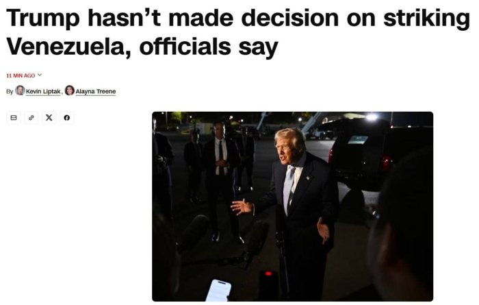 Tramp Venesuela bo‘yicha ikkilanyaptimi?