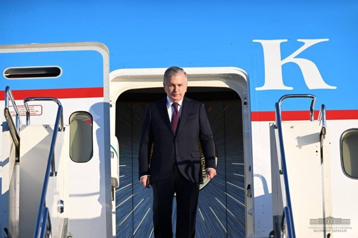 Shavkat Mirziyoyev Qozog‘istonga yetib bordi