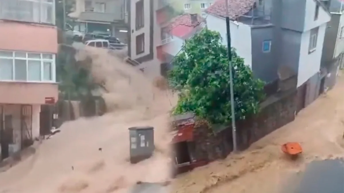 Turkiyada kuchli suv toshqini tufayli bir kishi bedarak yo‘qoldi