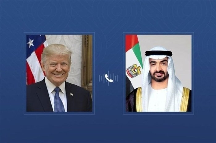 Трамп ва БАА президенти Ғарбий Осиёдаги вазиятни муҳокама қилди