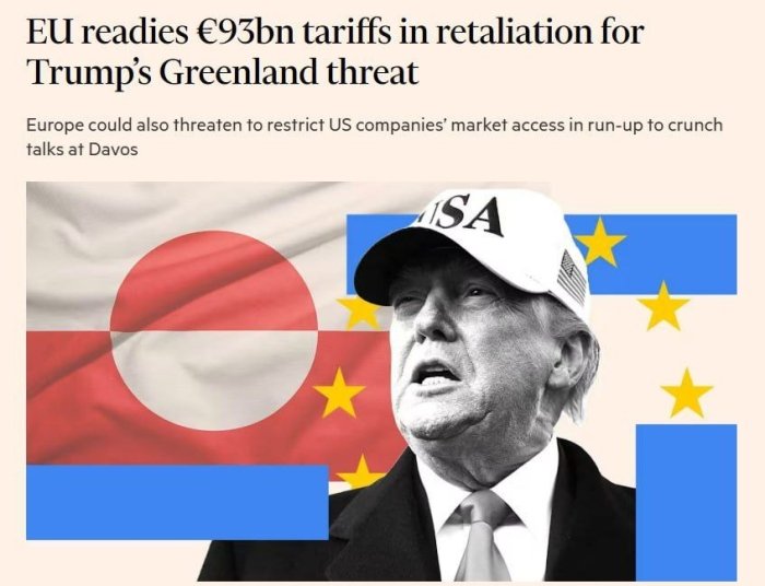 Evroittifoq AQShga qarshi 93 mlrd yevro miqdorida javob bojlarini joriy qilmoqchi