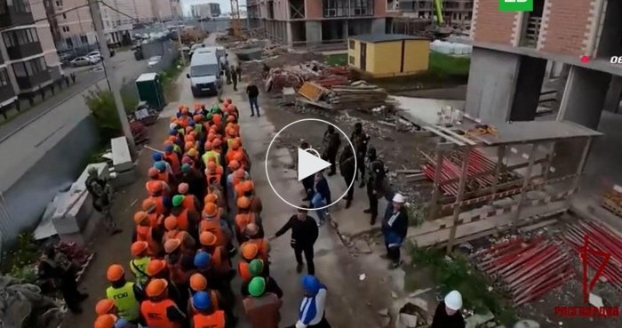Qurilish maydoni ustidan kuzatuv: Rossiya dronlar orqali muhojirlarni fosh qilmoqda
