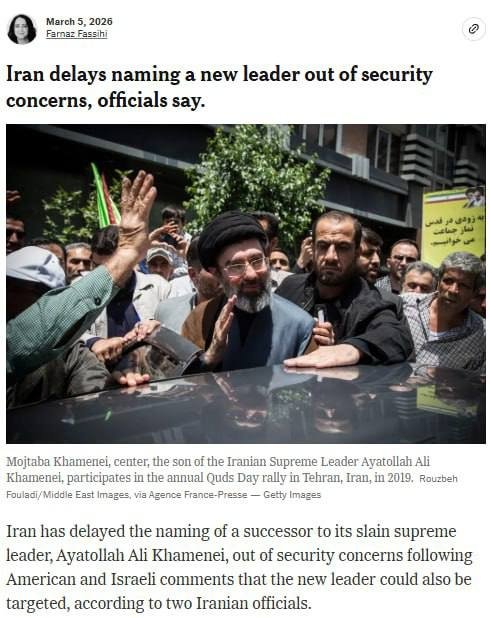 Эронда ҳокимият алмашинуви вақтинча тўхтатиб қўйилди