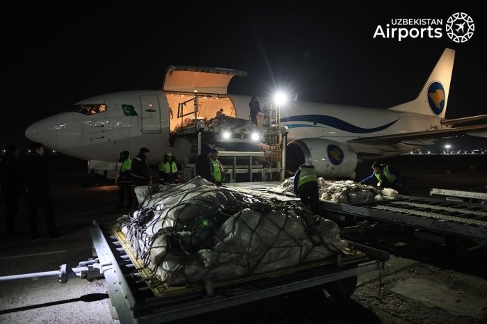 O‘zbekiston va Pokiston o‘rtasida ilk charter yuk reysi amalga oshirildi