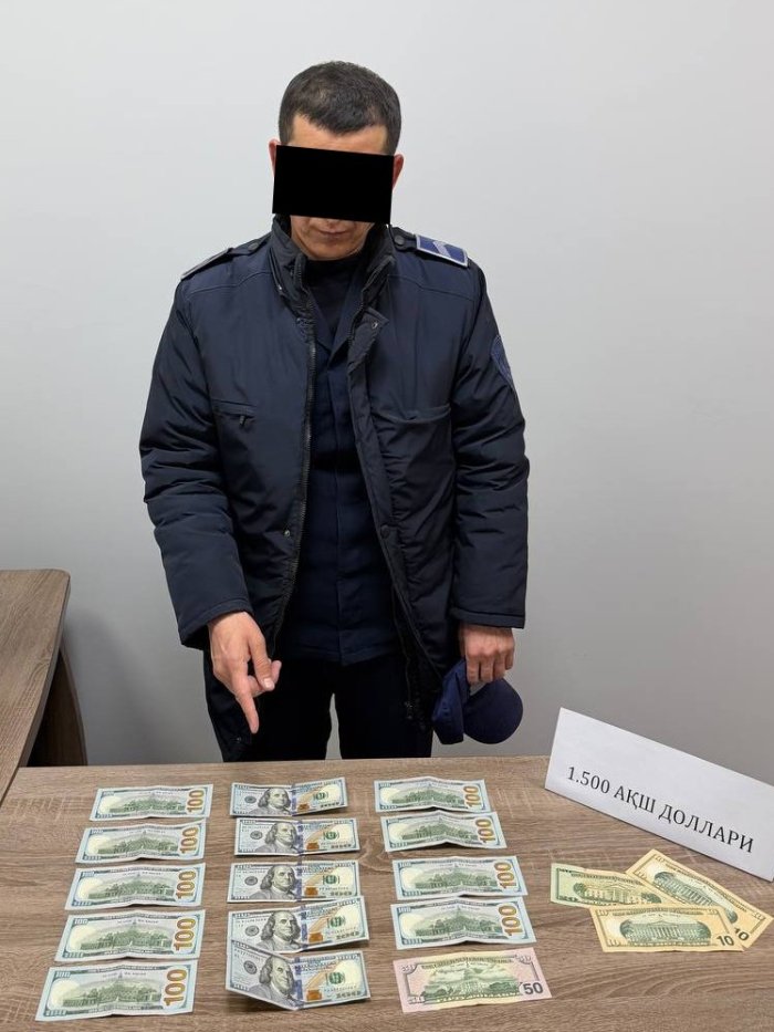 FVB xodimi 1500 AQSh dollari olgan vaqtida ushlandi