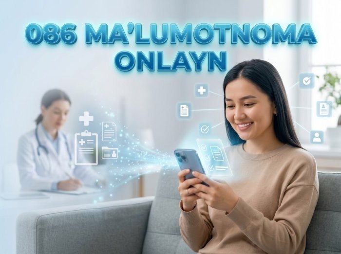 086-шакл тиббий маълумотномани онлайн олиш мумкин