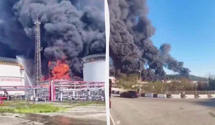 Tuapse neftni qayta ishlash zavodi dronlar hujumiga uchradi