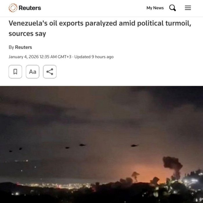 Сиёсий беқарорлик сабаб Венесуэла нефт экспорти фалаж ҳолатга келди — Reuters 