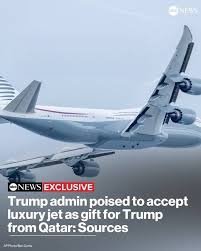Трамп 400 миллион долларлик самолёт совға қилишга ваъда берди